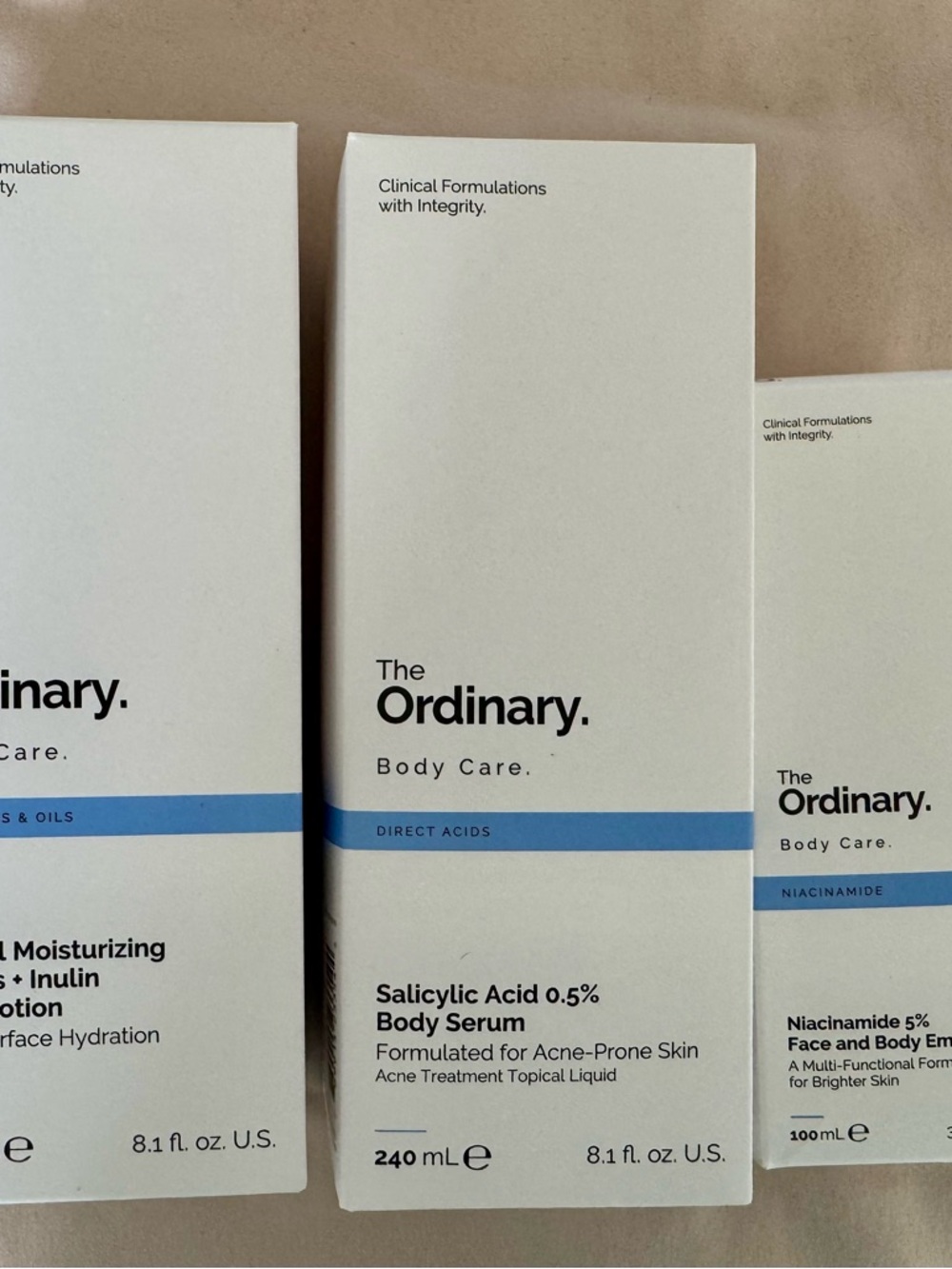 The Ordinary Body Care bundle- NIB